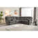 6 - Piece Cushion Back Power Reclining Sectional With Adjustable Lumbar Support & Headrest