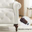 Chaise d'appoint capitonnée à boutons avec accoudoirs roulés pour le salon, la chambre à coucher-1515914528