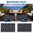 Outdoor Rug Waterproof Outdoor Plastic Straw Rug, Modern Checkered Reversible Floor Mat, Stain-Resistant Geometric Outside Carpet for Patio, RV-1361264550