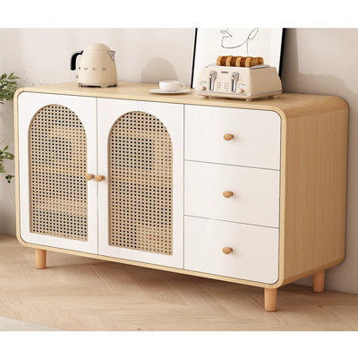 Armoire de rangement minimaliste de style crème