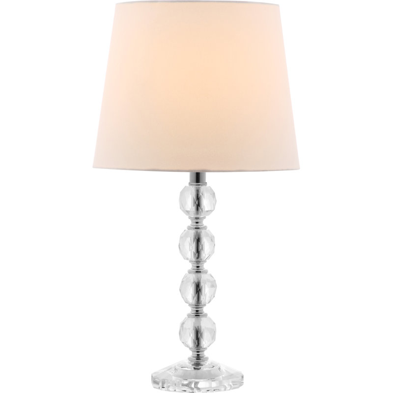 Nola Crystal Table Lamp, White