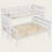 Wood Twin XL over Queen Convertible Bunk Bed with Ladder, Detachable Design, Solid Pine Frame, No Box Spring Required-2011470077