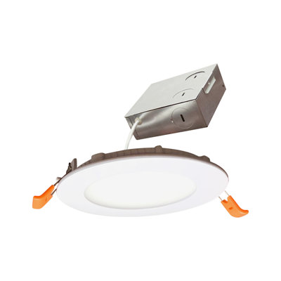 4.96'' 12 Watt Dimmable Air-Tight IC Rated LED Canless Recessed Lighting Kit