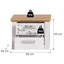 56 cm W Bedside Table
