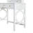 Space-Saving Makeup Vanity Set with Reversible Mirror & Stool - Dressing Table with 5 Drawers