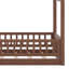 Structure de lit en bois avec clôture-158148379
