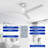 54" 3-Blade Propeller Ceiling Fan without Light-1757723558
