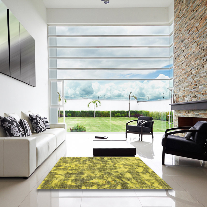 Abstract Indoor Rug, Square 3'