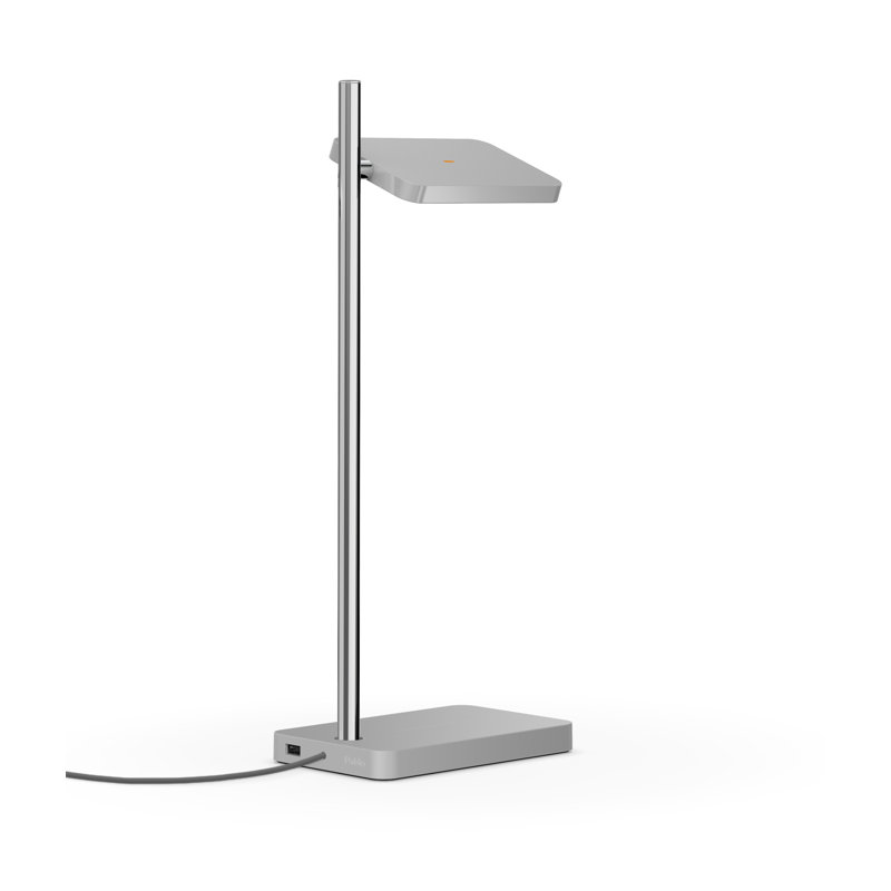 Talia Table Lamp, Grey / Chrome