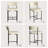 Modern Metal Frame Upholstered Faux Leather Dining Chair With Comfort Backrest-1419455430