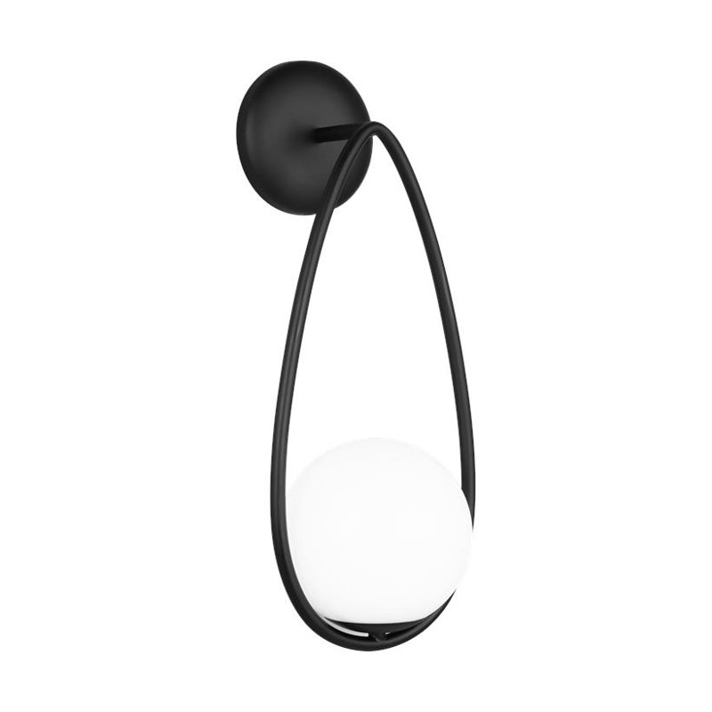 Akara Dimmable Bath Sconce, Midnight Black