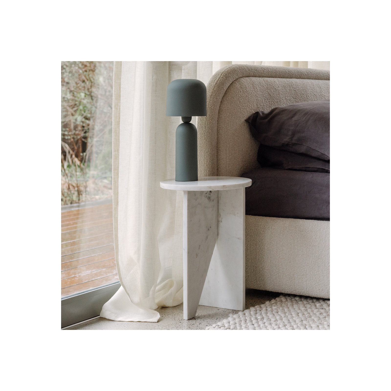 Shayne Accent Table, White