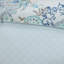 Édredon en coton bleu grand 8 pièces - réversible, style chic décontracté, motif floral non réversible, motif floral