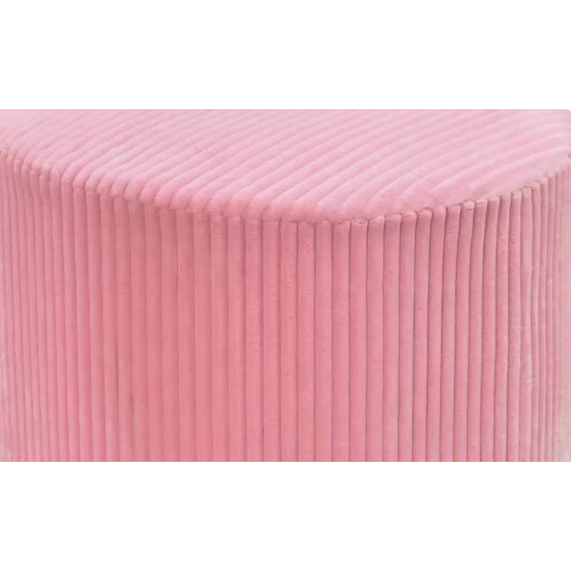 Velours côtelé rose entièrement comprimé, aucun assemblage requis, utilisé comme siège ou extension supplémentaire, taille compacte idéale pour les petits espaces et les intérieurs modernes, 24 pouces de largeur, 15 pouces de hauteur, 9 livres avec structure,