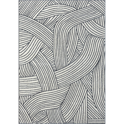 Tapis rectangulaire en polypropylène tissé à la machine Endika