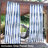 Alicia-Louise 53" x 107" Modern Blue and White Striped Light-Filtering Curtain Panel 