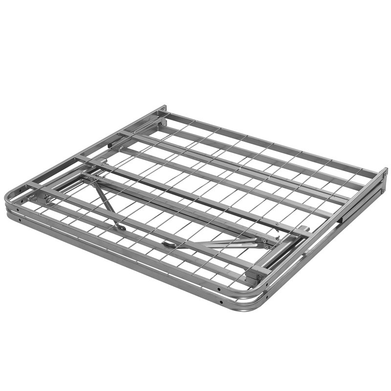 Modway Horizon Stainless Steel Bed Frame, Twin, Silver