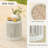 Round Woven Rope Patio Side Table