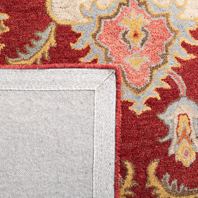 Heirloom Red Wool 8' x 10' Hand-Tufted Area Rug