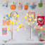 Décorations de Pâques, plateau de table éclairé avec arbre de Pâques de 22 po avec 36 œufs fêlés, arbre de Pâques pour la décoration printanière, bouleau blanc pré-éclairé 2PK pour la décoration intérieure, alimenté par USB et à piles