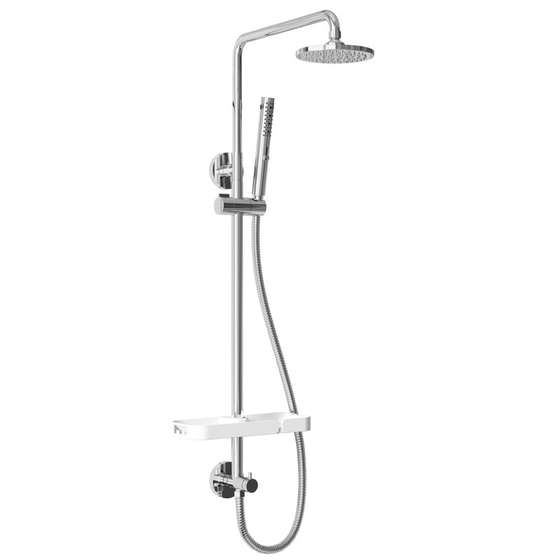 Système de douche 3 fonctions, Chrome poli
