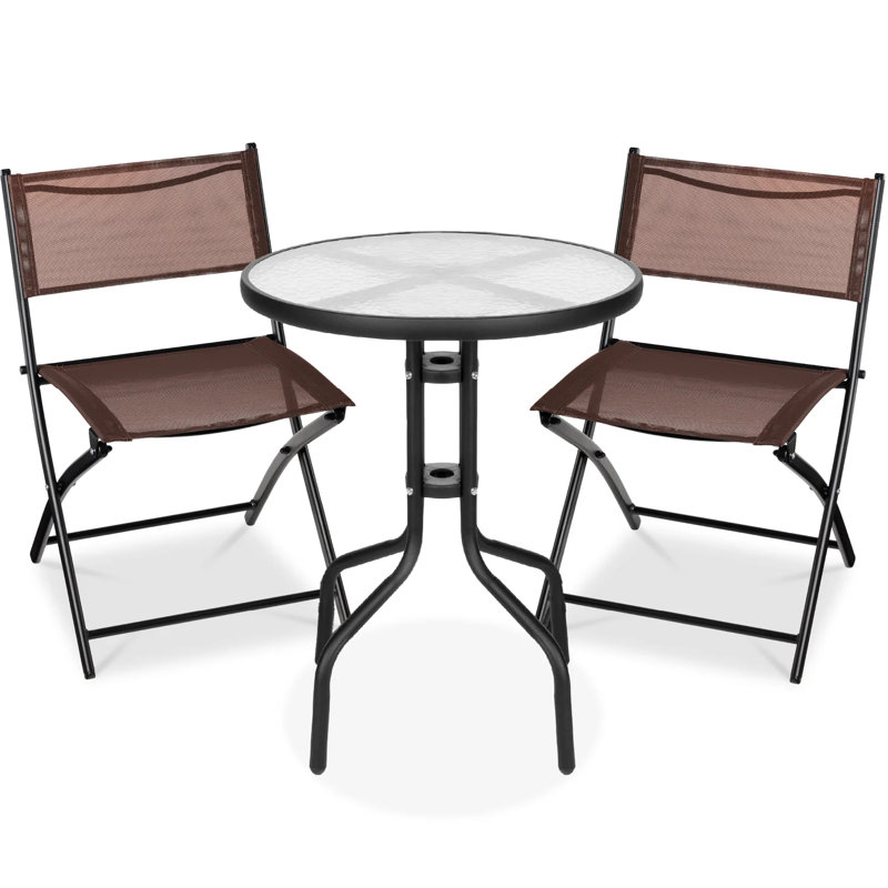 3-Piece Bistro Set, Brown
