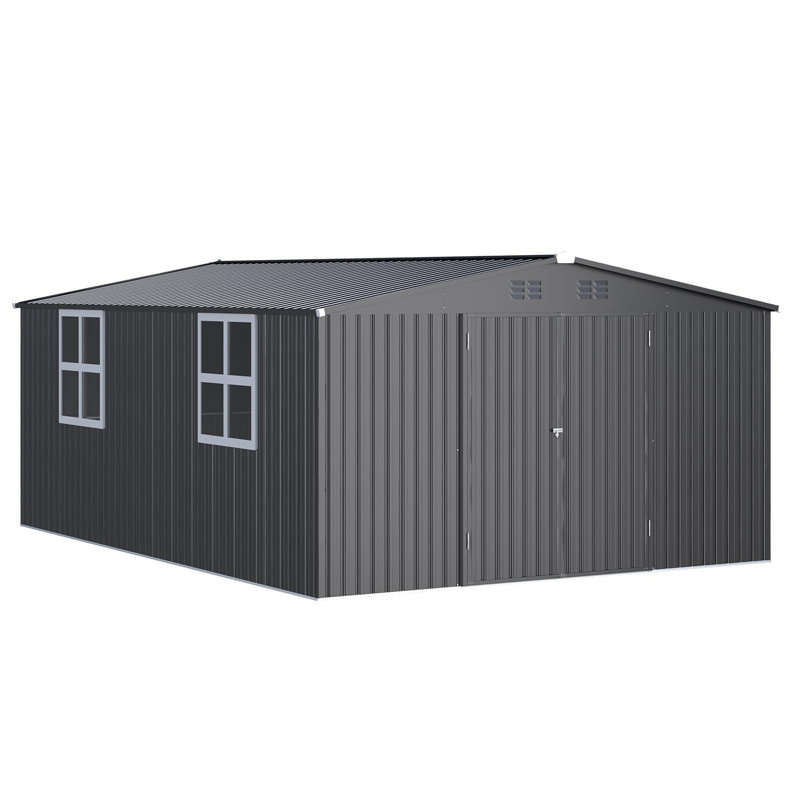 Remise de rangement extérieure 12 x 18 avec fenêtres