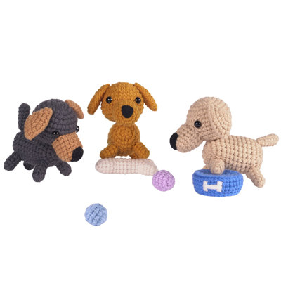 Golden Retriever Amigurumi DIY Kit au crochet Wizardi F07N8-M151