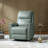 Chikako Genuine Leather Swivel Rocker Manual Recliner-78550776