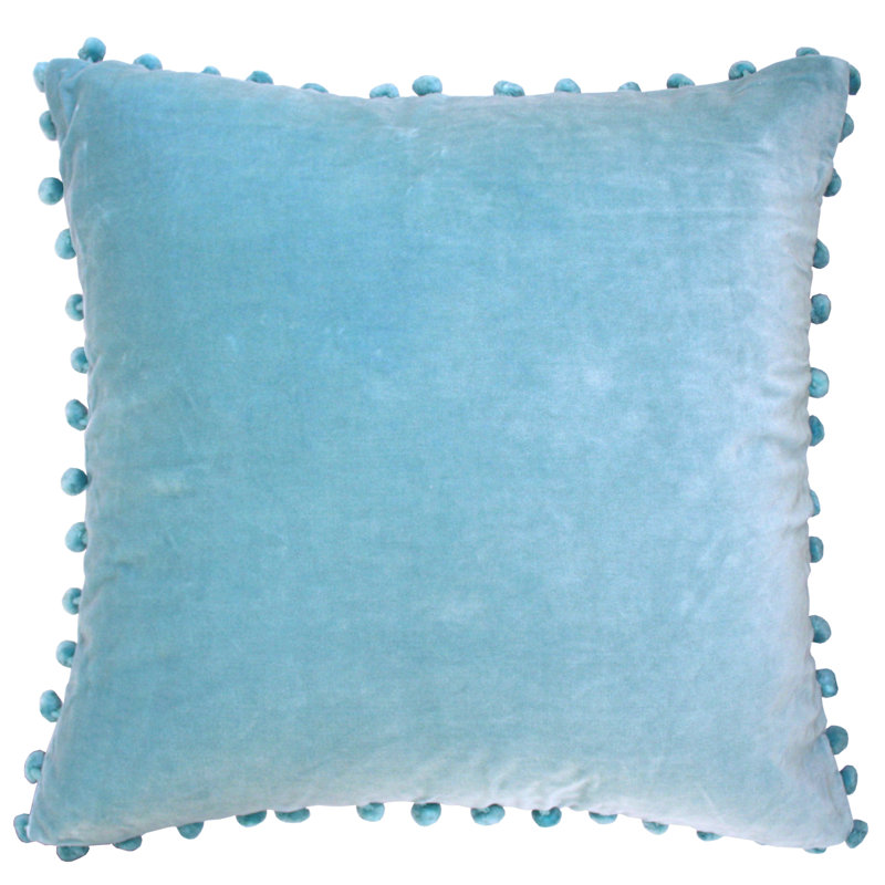 Reisman Square Throw Cushion, Duck Egg Blue
