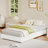 Low Bed Frame Without Headboard, Thick Fabric Upholstered Platform Bed, No Box Spring Needed-1937980916-1939001540