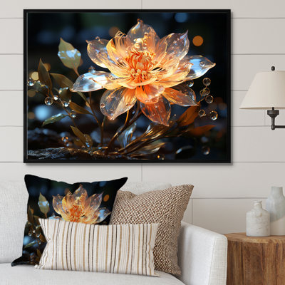 " Orange Crystal Flowers II "