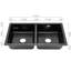 Belfry Kitchen Wetherill 480mm W Double Bowl Quartz Kitchen Sink