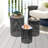 3PCS Metal Hollow-out End Table Set-561185229