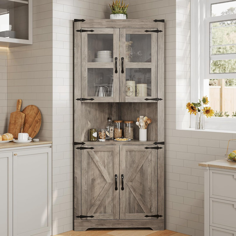 66.9cm Kitchen Pantry, Grey