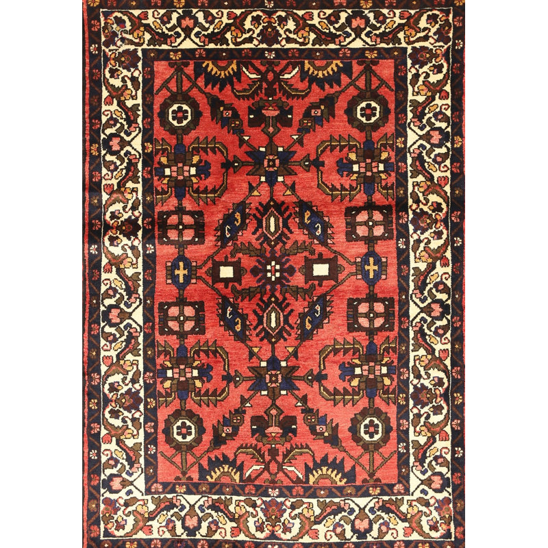 Tapis oriental rouge / beige, Rectangle 6 pi x 9 pi