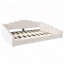 Lit plateforme tapissier avec garniture cloutée-217167893