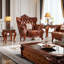 Fauteuil en cuir de vache de 47,24 po de largeur