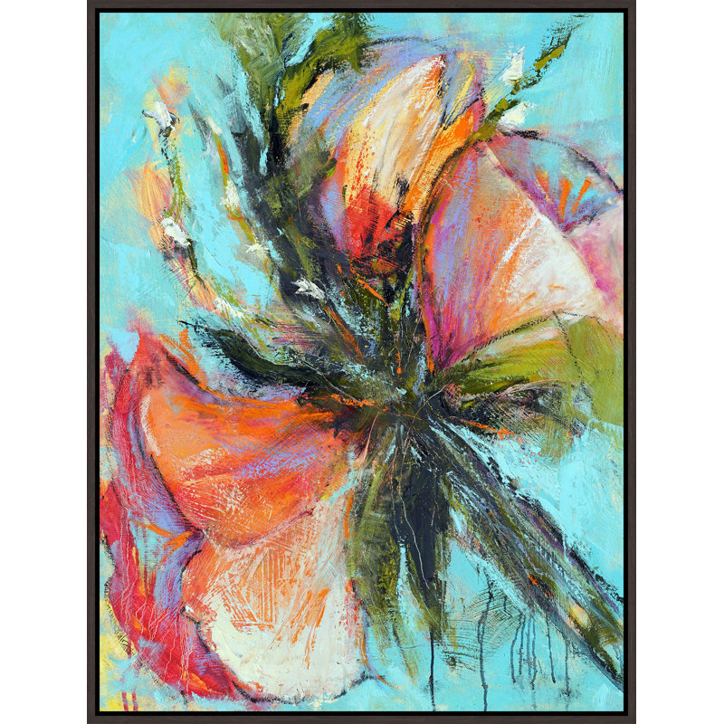 Happy Painting by Kim Gibbs, 33.75" H x 25.75" W, Image Brush Gel