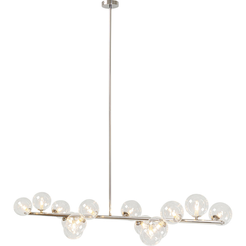 Pendant Lamp Scala Balls 155cm, Silver