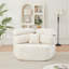 Fauteuil lounge moderne monoplace de 135 cm avec coussin élégant au design enveloppant-386113602