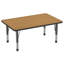 Table d'activité rectangulaire à hauteur réglable en forme de T-99069343-99069326-99018376