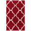 Tapis géométrique rouge / ivoire-1312769454