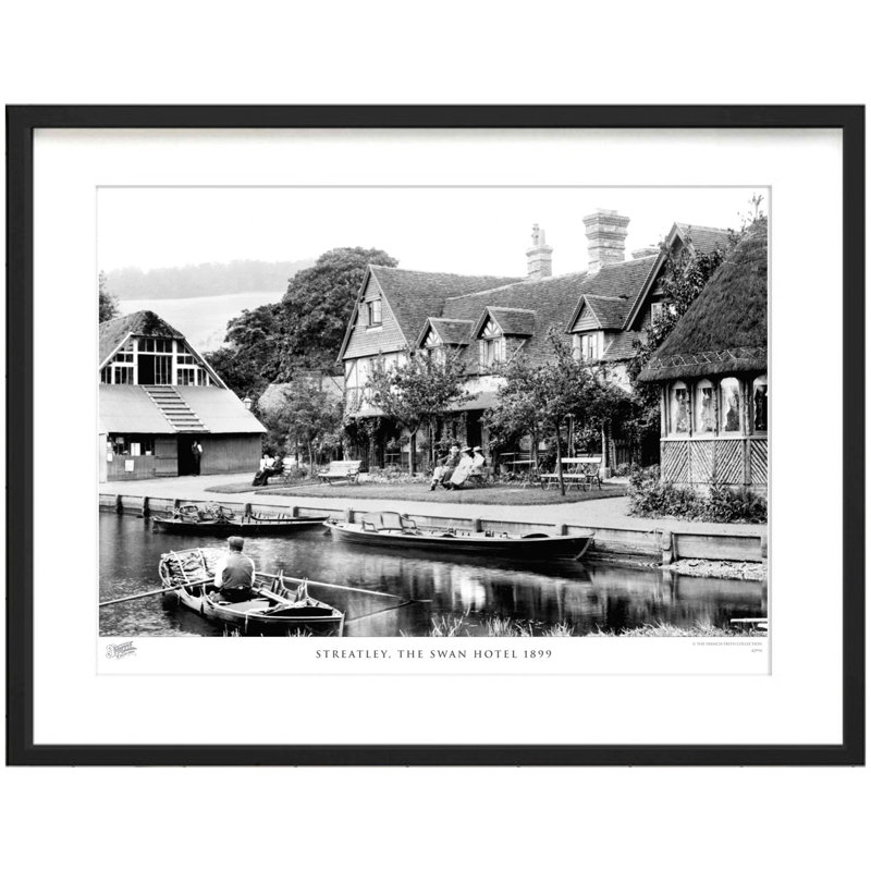 Streatley, The Swan Hotel 1899 by Francis Frith - Single Picture Frame Print, 40cm H x 50cm W x 2.3cm D