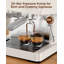 Machine à café espresso Cowsar avec pompe à 15 barres, moulin intégré et mousseur à lait, nettoyage instantané pour les baristas à domicile, ensemble complet inclus, cafetière, blanc