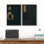 Art mural abstrait, ensemble de 2 reproductions d'art encadrées sur toile