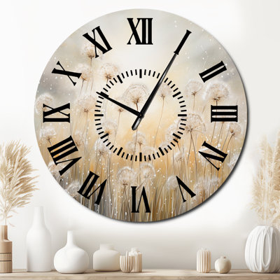 Horloge murale Dandelion Field Breeze