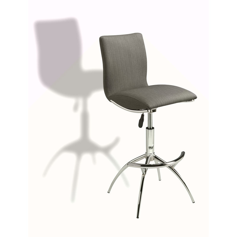Modern Barstool Texture Leatherette Adjustable Height