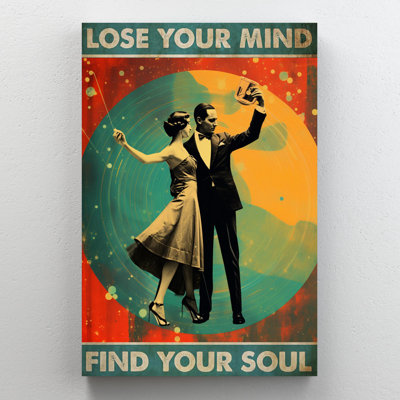 Couple Dance Lose Your Mind - 1 pièce, impression sur toile tendue
