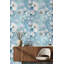 Papier peint floral, peinture murale abstraite